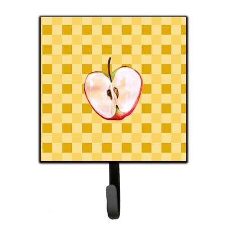 Carolines Treasures Half Apple on Basketweave Leash or Key Holder BB7218SH4